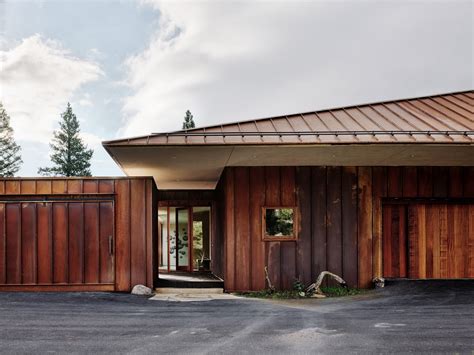 metal facade house montana|montana house weathering steel.